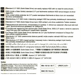 Твердотельный накопитель SSD 1Tb Apacer Panther AS350X, [AP1TBAS350XR-1], 2.5" SATA III, чтение: 560 МБ/с, запись: 540 МБ/с, 3D V-NAND